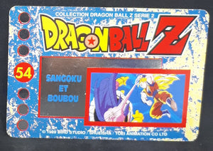 Carte Dragon Ball Z Panini Serie 2 française n°54 songoku VS boubou dbz