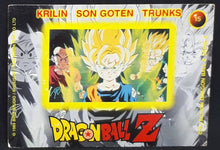 Charger l'image dans la galerie, Carte Dragon Ball Z Panini Serie 4 française n°14 songoten trunks krilin dbz prisme 