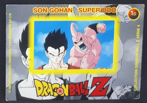 Carte Dragon Ball Z Panini Serie 4 française n°45 songohan majin bou dbz