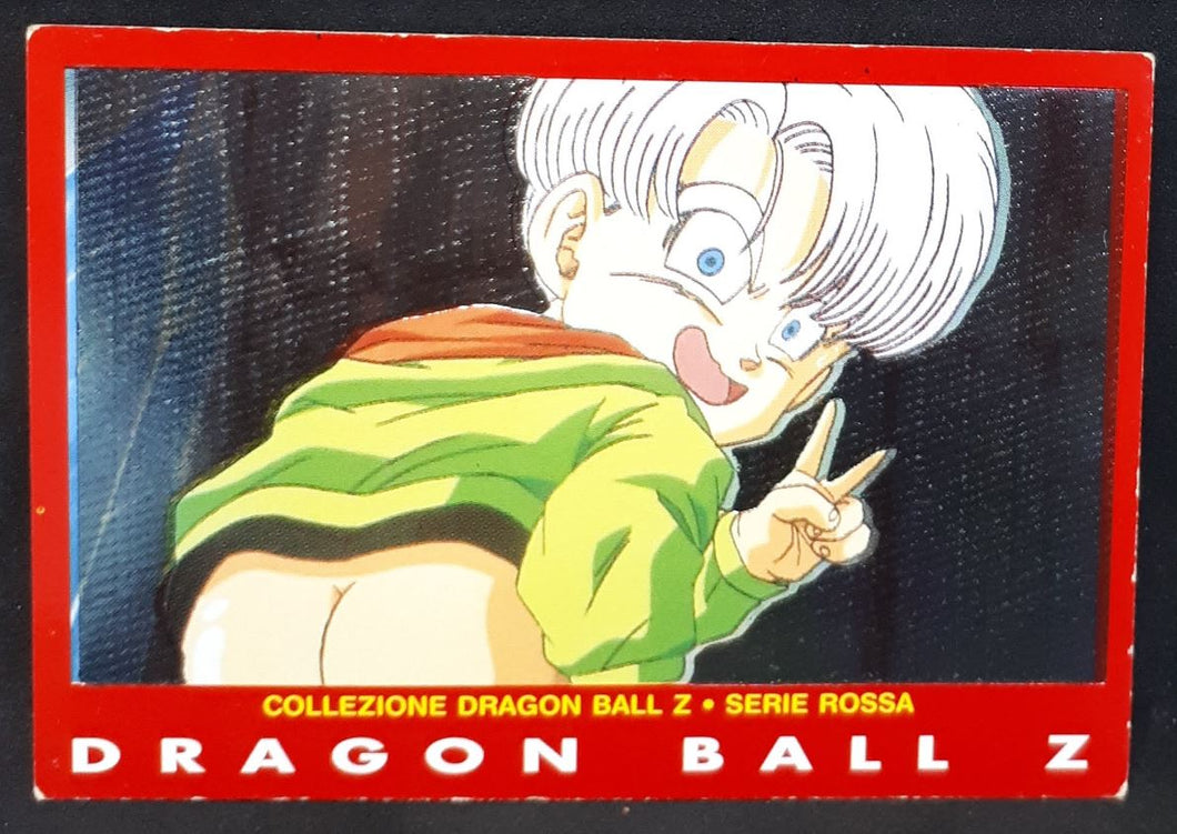 Carte Dragon Ball Z Panini Serie 4 italienne n°13 trunks dbz prisme