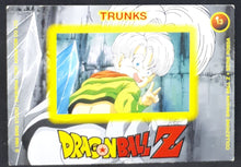 Charger l&#39;image dans la galerie, Carte Dragon Ball Z Panini Serie 4 italienne n°13 trunks dbz prisme