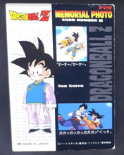 Charger l&#39;image dans la galerie, Carte Dragon Ball Z Trading Collection Memorial Photo n°25 (1995) Amada trunks songoten DBZ 