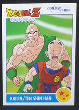 Charger l&#39;image dans la galerie, Carte Dragon Ball z Combat Cards Part 1 n°104 Panini krilin tenshihan dbz cardamehdz
