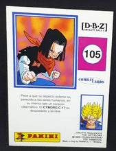 Charger l'image dans la galerie, Carte Dragon Ball z Combat Cards Part 1 n°105 Panini cyborg 17 dbz 