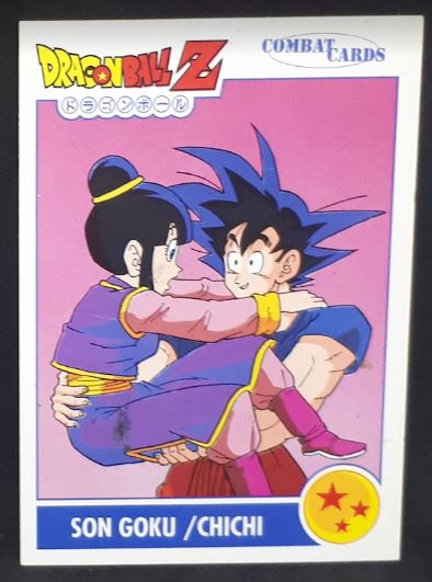 Carte Dragon Ball z Combat Cards Part 1 n°118 Panini songoku chichi dbz