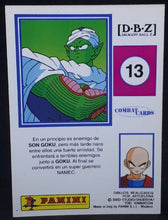 Charger l&#39;image dans la galerie, Carte Dragon Ball z Combat Cards Part 1 n°13 Panini piccolo dbz cardamehdz