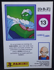 Carte Dragon Ball z Combat Cards Part 1 n°13 Panini piccolo dbz cardamehdz
