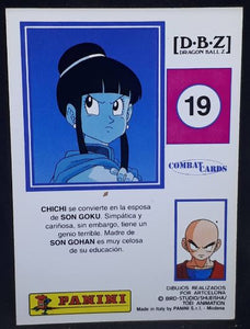 Carte Dragon Ball z Combat Cards Part 1 n°19 Panini chichi dbz cardamehdz