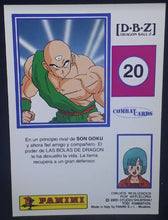 Charger l'image dans la galerie, Carte Dragon Ball z Combat Cards Part 1 n°20 Panini tenshinhan dbz cardamehdz