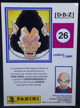 Charger l&#39;image dans la galerie, Carte Dragon Ball z Combat Cards Part 1 n°26 Panini oozaru vegeta dbz cardamehdz