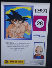 Charger l'image dans la galerie, Carte Dragon Ball z Combat Cards Part 1 n°28 Panini songoku dbz cardamehdz