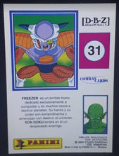 Charger l'image dans la galerie, Carte Dragon Ball z Combat Cards Part 1 n°31 Panini frrezer dbz cardamehdz
