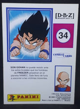 Charger l'image dans la galerie, Carte Dragon Ball z Combat Cards Part 1 n°34 Panini songohan dbz cardamehdz