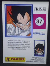Charger l'image dans la galerie, Carte Dragon Ball z Combat Cards Part 1 n°37 Panini vegeta dbz cardamehdz