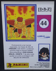 Carte Dragon Ball z Combat Cards Part 1 n°44 Panini recoome dbz cardamehdz