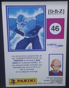 Carte Dragon Ball z Combat Cards Part 1 n°46 Panini butta fuerza infernal dbz 