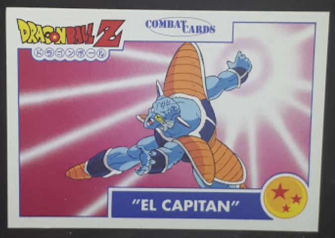 Carte Dragon Ball z Combat Cards Part 1 n°50 Panini ginew el capitan dbz cardamehdz