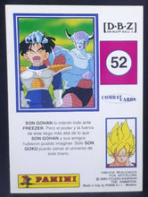 Charger l&#39;image dans la galerie, Carte Dragon Ball z Combat Cards Part 1 n°52 Panini songohan vs freezer dbz cardamehdz