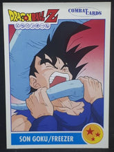 Charger l&#39;image dans la galerie, Carte Dragon Ball z Combat Cards Part 1 n°56 Panini songoku vs freezer dbz cardamehdz
