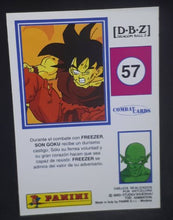 Charger l'image dans la galerie, Carte Dragon Ball z Combat Cards Part 1 n°57 Panini songoku dbz 
