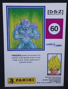 Carte Dragon Ball z Combat Cards Part 1 n°60 Panini freezer dbz cardamehdz