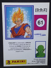 Charger l'image dans la galerie, Carte Dragon Ball z Combat Cards Part 1 n°61 Panini songoku dbz cardamehdz