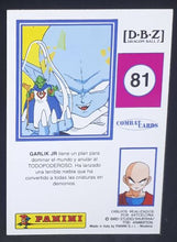 Charger l&#39;image dans la galerie, Carte Dragon Ball z Combat Cards Part 1 n°81 Panini garlik junior dbz cardamehdz