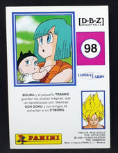 Charger l'image dans la galerie, Carte Dragon Ball z Combat Cards Part 1 n°98 Panini bulma pequeno tranks dbz 