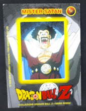 Charger l'image dans la galerie, Carte collezione Dragon Ball Z Panini Serie 4 rossa italienne n°17 mister satan dbz cardamehdz verso
