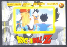 Charger l'image dans la galerie, Carte collezione Dragon Ball Z Panini Serie 4 rossa italienne n°22 kaioshin goku re kaio gohan dbz cardamehdz verso