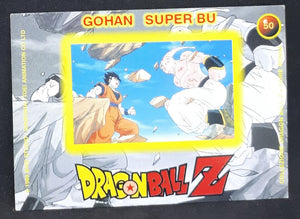 Carte collezione Dragon Ball Z Panini Serie 4 rossa italienne n°50 gohan super bu dbz cardamehdz verso