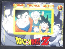 Charger l'image dans la galerie, Carte collezione Dragon Ball Z Panini Serie 4 rossa italienne n°52 songohan trunks songoten dbz cardamehdz verso