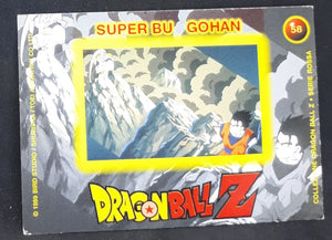 Carte collezione Dragon Ball Z Panini Serie 4 rossa italienne n°58 gohan super bu dbz cardamehdz VERSO