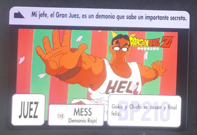Carte dragon ball z Carddass espagnol Part 3 n°119 (1993) bandai demonio rojo dbz 