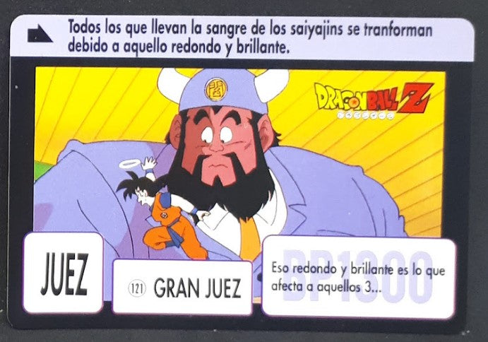 Carte dragon ball z Carddass espagnol Part 3 n°121 (1993) bandai songoku grand juez dbz 