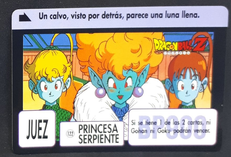 Carte dragon ball z Carddass espagnol Part 3 n°122 (1993) bandai princesa serpiente dbz 