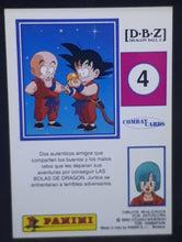 Charger l&#39;image dans la galerie, Carte dragon ball z Combat Card n°4 Panini dbz krilin songoku 
