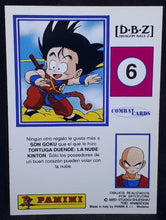 Charger l'image dans la galerie, Carte dragon ball z Combat Card n°6 Panini dbz songoku cardamehdz