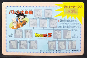 Carte dragon ball z Decisive Battle Card Dragon Ball part 1 n°18 (1990) amada songoku songohan dbz cardamehdz verso
