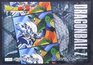 Carte dragon ball z Kira Kira Trading Collection DBZ Part 1 n°018 (2014) Ensky vegeta vs cell dbz cardamehdz