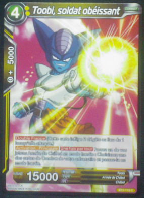 carte Dragon Ball Super Card Game Fr Part 2 BT2-118C Toobi, soldat obéissant bandai 2018