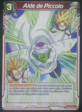 carte Dragon Ball Super Card Game Fr Part 2 BT2-032C Aide de Piccolo bandai 2018