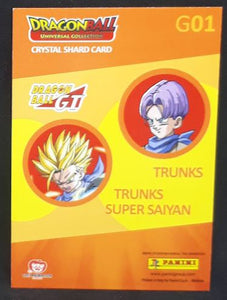 Trading card panini part 2 Dragon Ball Universal Collection n° G01 (2021) trunks dbz