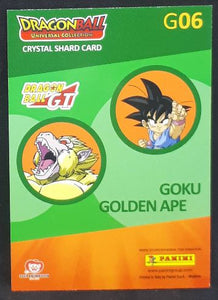 Trading card panini part 2 Dragon Ball Universal Collection n° G06 (2021) songoku dbz