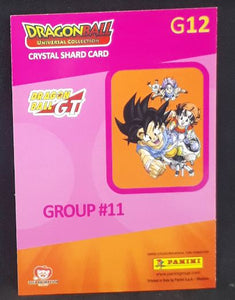 Trading card panini part 2 Dragon Ball Universal Collection n° G12 (2021) songoku trunks pan guigui dbz