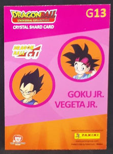 Trading card panini part 2 Dragon Ball Universal Collection n° G13 (2021) songoku jr et vegeta jr dbz 