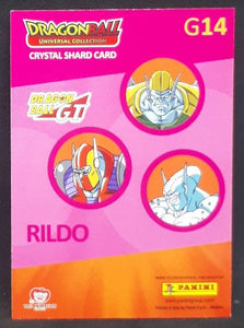 Trading card panini part 2 Dragon Ball Universal Collection n° G14 (2021) rildo dbz