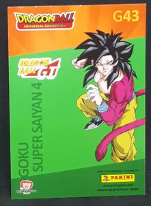 Trading card panini part 2 Dragon Ball Universal Collection n° G43 (2021) songoku dbz 