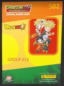 Trading card panini part 2 Dragon Ball Universal Collection n° S02 (2021) prisme songoten et trunks dbz
