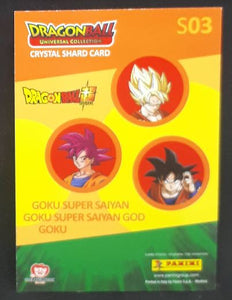 Trading card panini part 2 Dragon Ball Universal Collection n° S03 (2021) prisme songoku dbz
